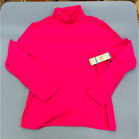 Jones New York Sport Tops - Jones New York Sport Womens XL Festival Fuchsia Pink Turtleneck Top NWT